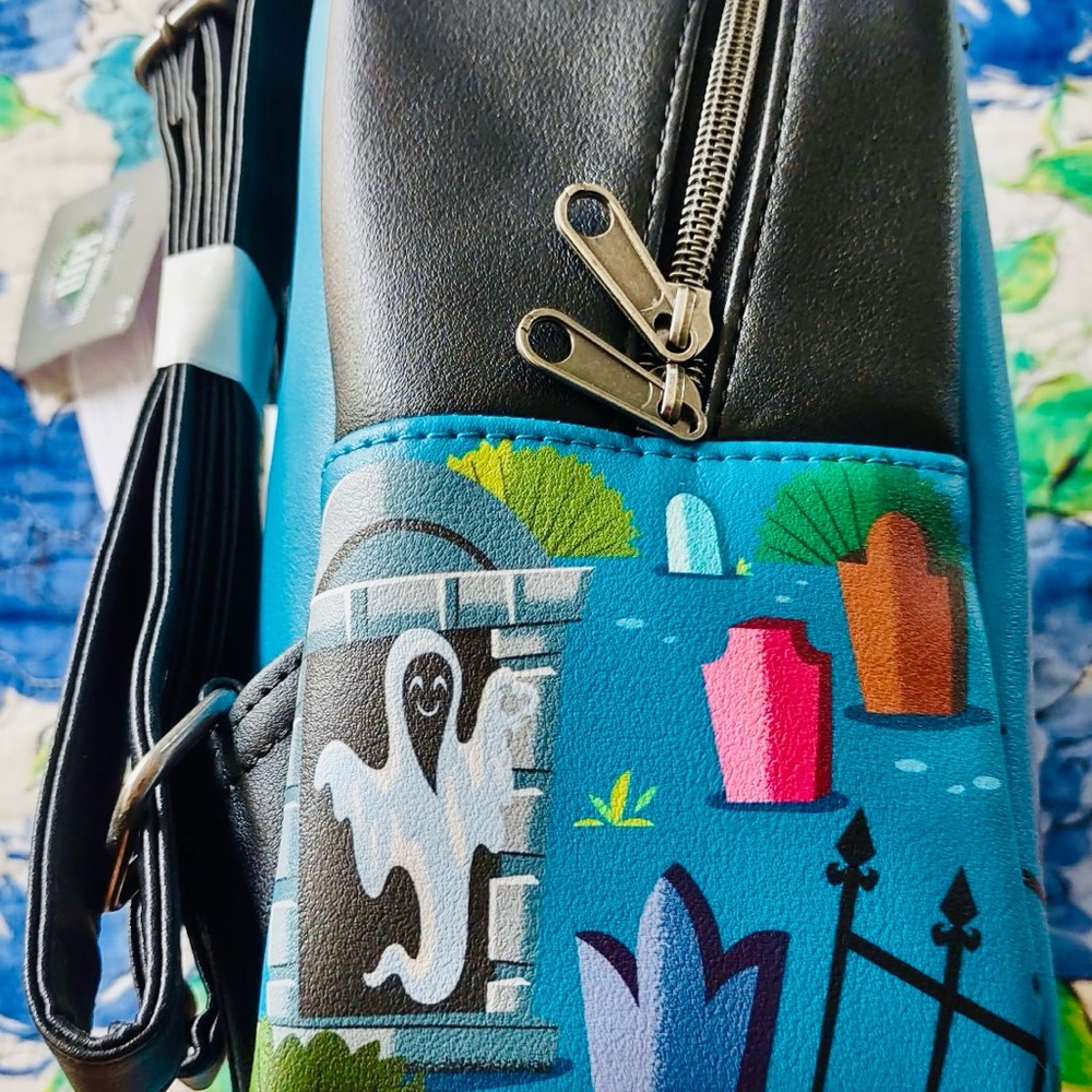Loungefly Disney Haunted Mansion Ride Mini Backpack NWT - Picture 2 of 9